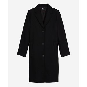 NWT - The Kooples, Classic Black Wool Coat sz. 42